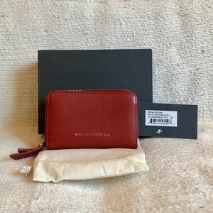 Mini Petra Leather Double Zip Cardholder, BNWT